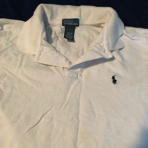 White polo Ralph lauren shirt